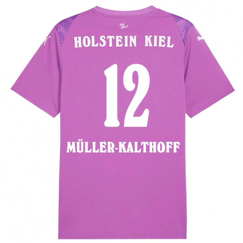 Danxen Men Henrie Müller-Kalthoff #12 Purple White Goalkeeper Jersey 2025/26 T-Shirt