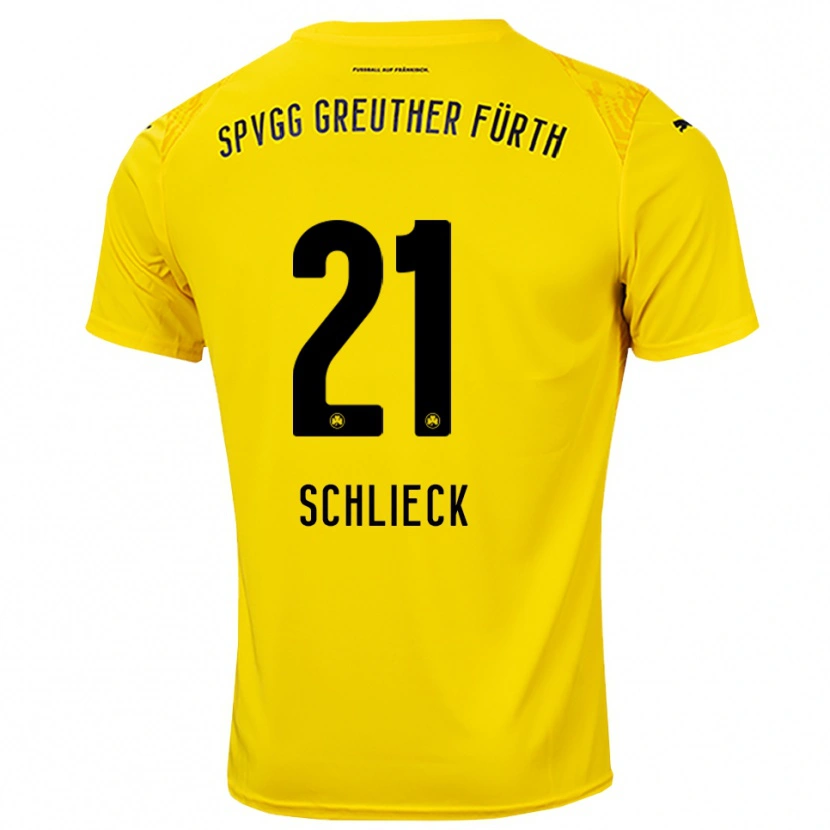 Danxen Men Timo Schlieck #21 Yellow Black Goalkeeper Jersey 2025/26 T-Shirt