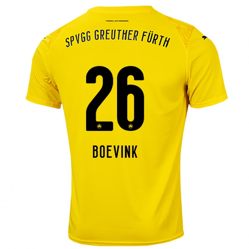 Danxen Men Pelle Boevink #26 Yellow Black Goalkeeper Jersey 2025/26 T-Shirt