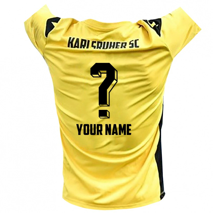 Danxen Men Karlsruher SC Yellow Black Goalkeeper Jersey 2025/26 T-Shirt
