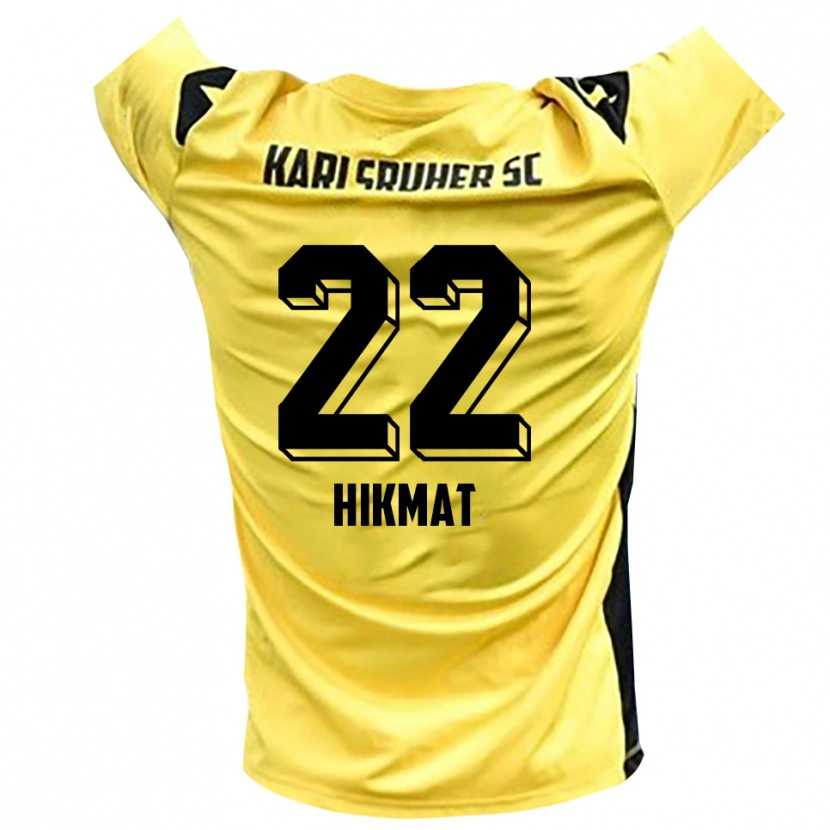 Danxen Men Soufiane Hikmat #22 Yellow Black Goalkeeper Jersey 2025/26 T-Shirt