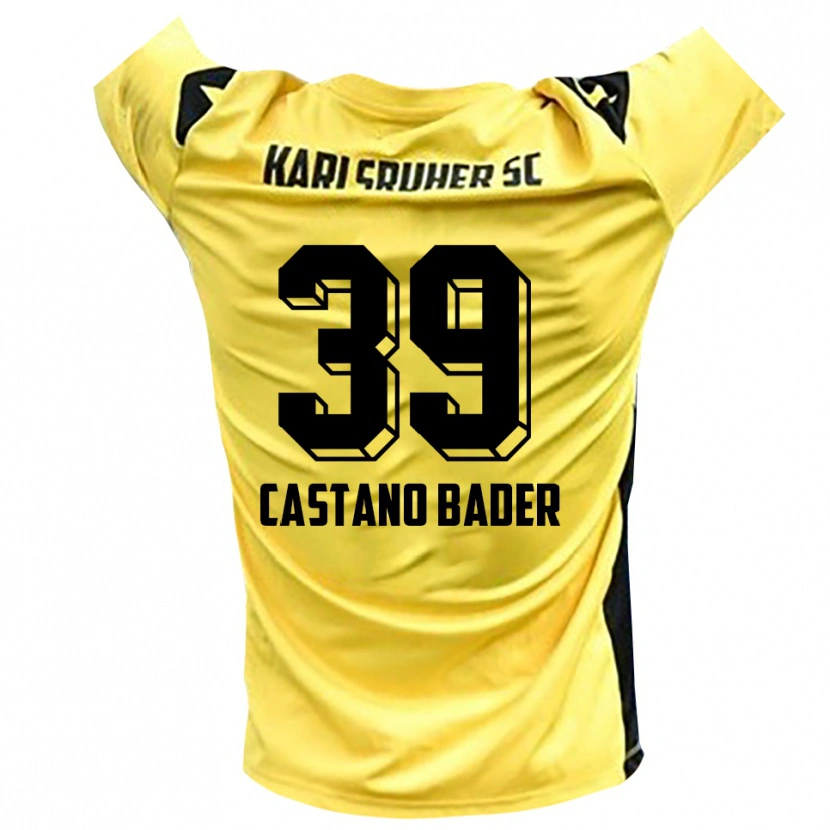 Danxen Men Simeon Castano Bader #39 Yellow Black Goalkeeper Jersey 2025/26 T-Shirt