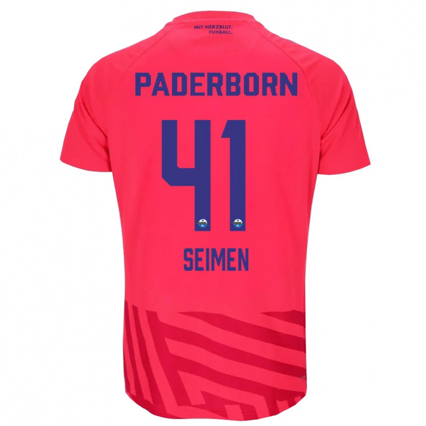 Danxen Men Dennis Seimen #41 Red Black Goalkeeper Jersey 2025/26 T-Shirt
