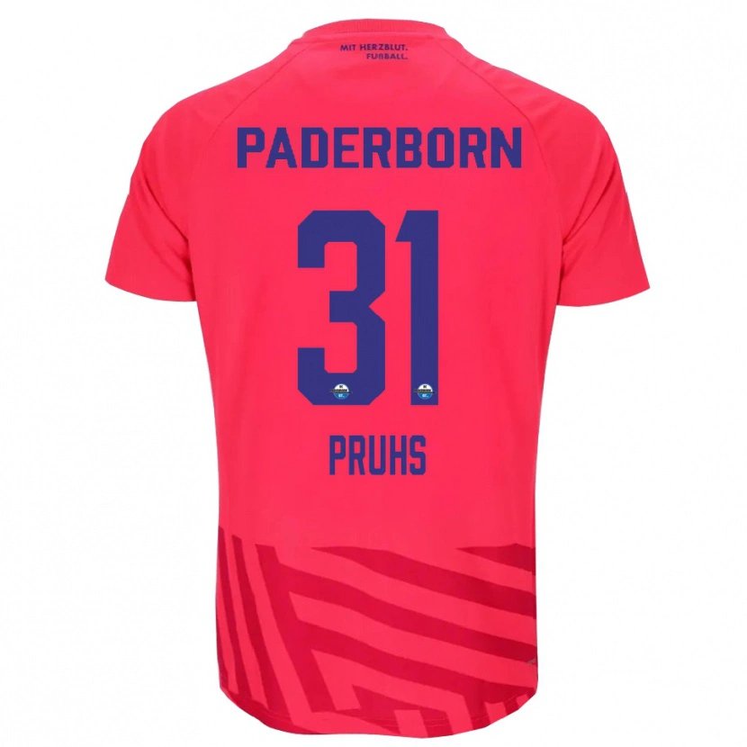 Danxen Men Florian Pruhs #31 Red Black Goalkeeper Jersey 2025/26 T-Shirt