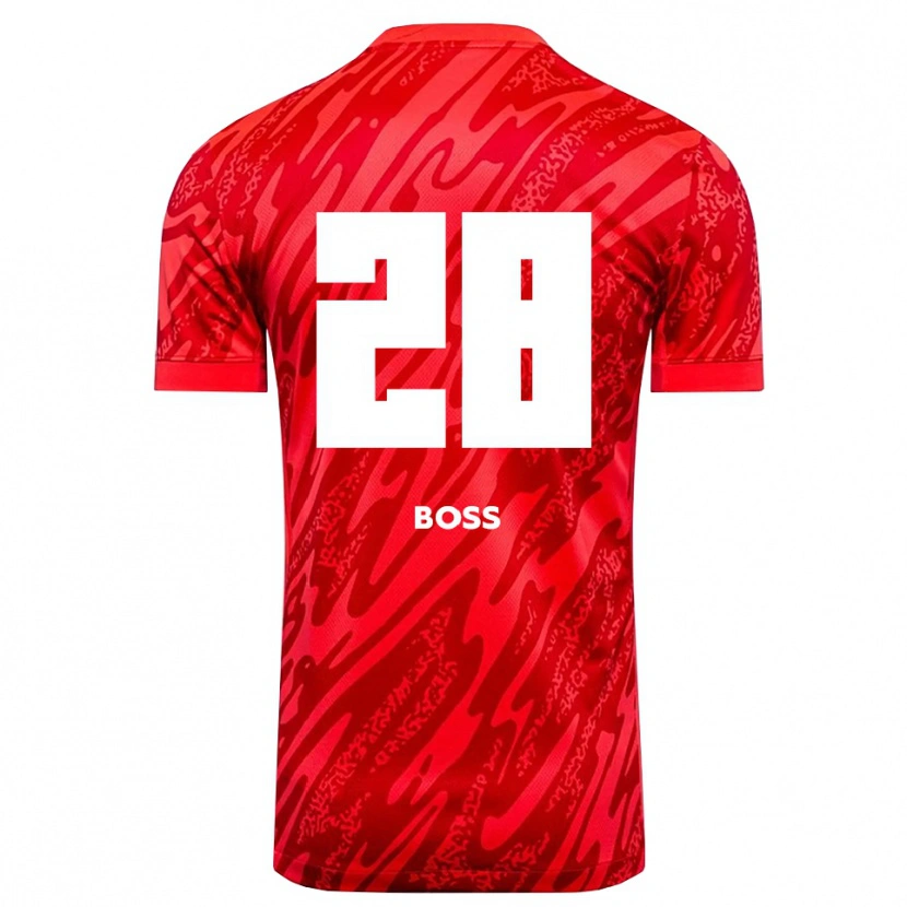 Danxen Men Tim Boss #28 Red White Goalkeeper Jersey 2025/26 T-Shirt