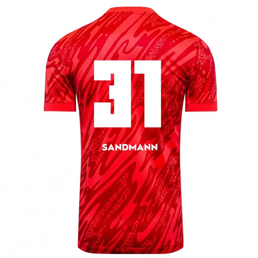 Danxen Men Amanda Sandmann #31 Red White Goalkeeper Jersey 2025/26 T-Shirt