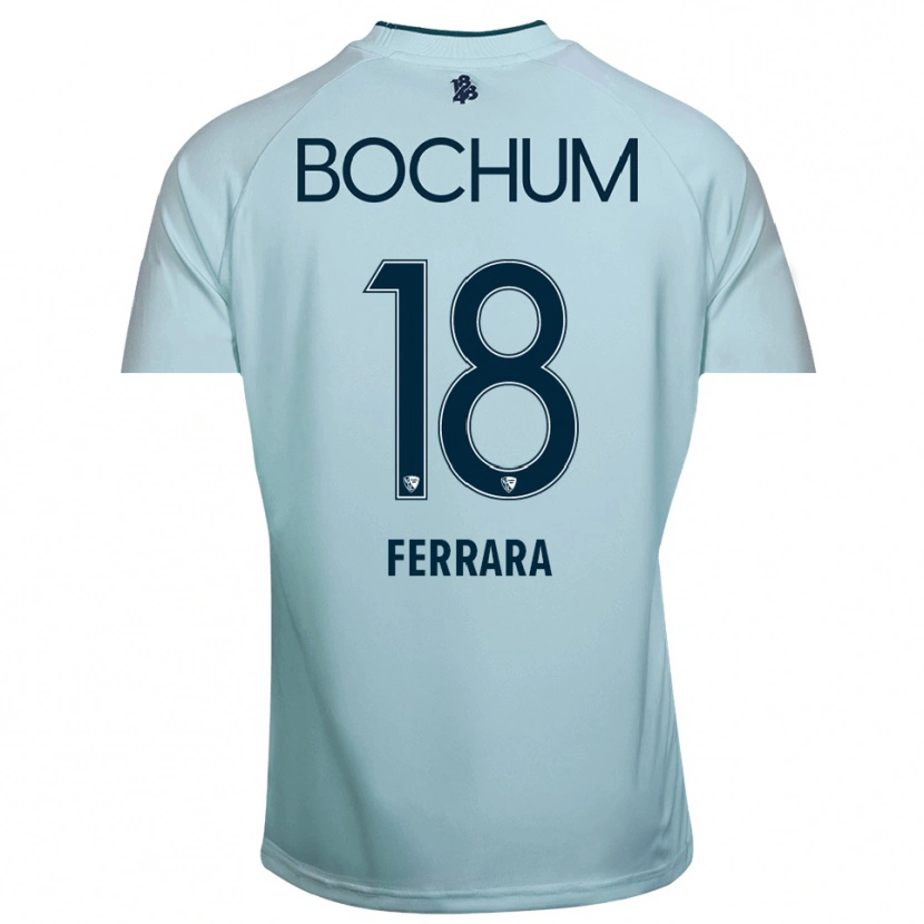 Danxen Men Noah-Ali Ferrara #18 Cyan-Blue Goalkeeper Jersey 2025/26 T-Shirt
