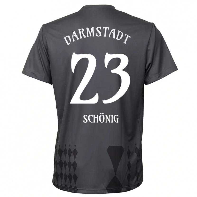 Danxen Men Mauritius Schönig #23 Dark Gray Goalkeeper Jersey 2025/26 T-Shirt