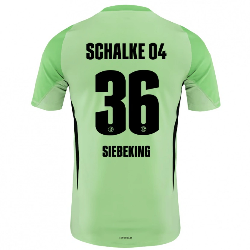 Danxen Men Johannes Siebeking #36 Light Green Black Goalkeeper Jersey 2025/26 T-Shirt