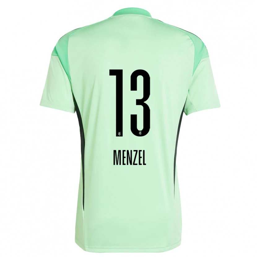 Danxen Men Phillip Menzel #13 Light Green Black Goalkeeper Jersey 2025/26 T-Shirt