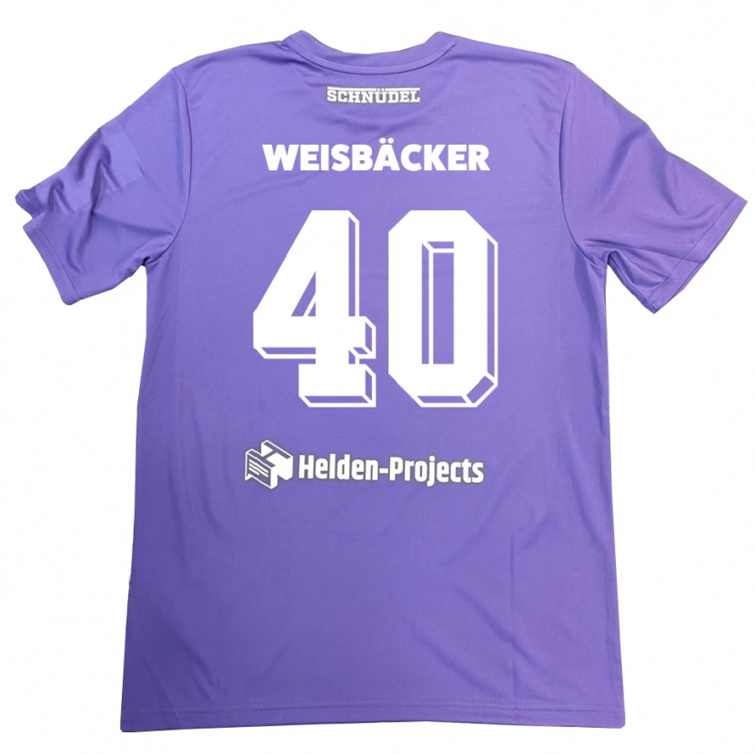 Danxen Men Maximilian Weisbäcker #40 Purple White Goalkeeper Jersey 2025/26 T-Shirt