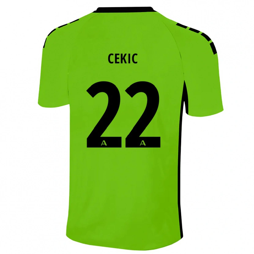 Danxen Men Adnan Cekic #22 Grass Green Black Goalkeeper Jersey 2025/26 T-Shirt