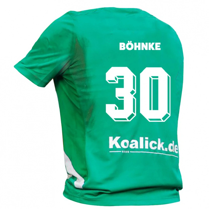 Danxen Men Max Böhnke #30 Green White Goalkeeper Jersey 2025/26 T-Shirt
