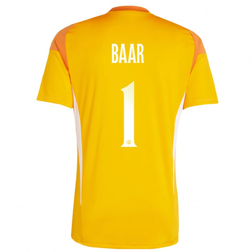 Danxen Men Alina Baar #1 Orange White Goalkeeper Jersey 2025/26 T-Shirt