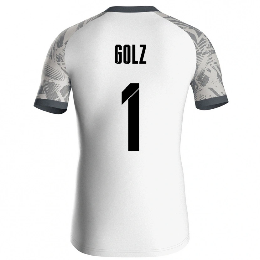 Danxen Men Jakob Golz #1 Gray White Goalkeeper Jersey 2025/26 T-Shirt