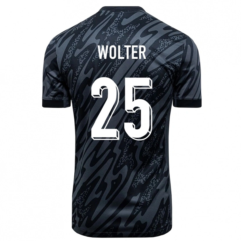 Danxen Men Fynn Wolter #25 Black Gray Goalkeeper Jersey 2025/26 T-Shirt