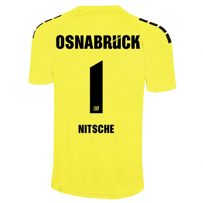 Danxen Men Till Nitsche #1 Yellow Black Goalkeeper Jersey 2025/26 T-Shirt