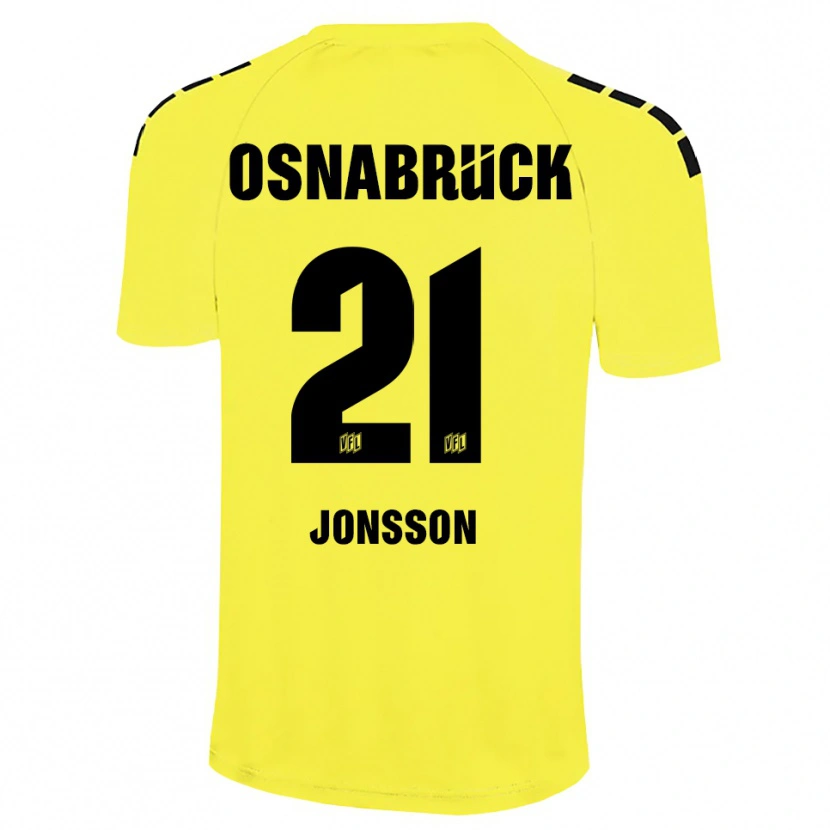 Danxen Men Lukas Jonsson #21 Yellow Black Goalkeeper Jersey 2025/26 T-Shirt