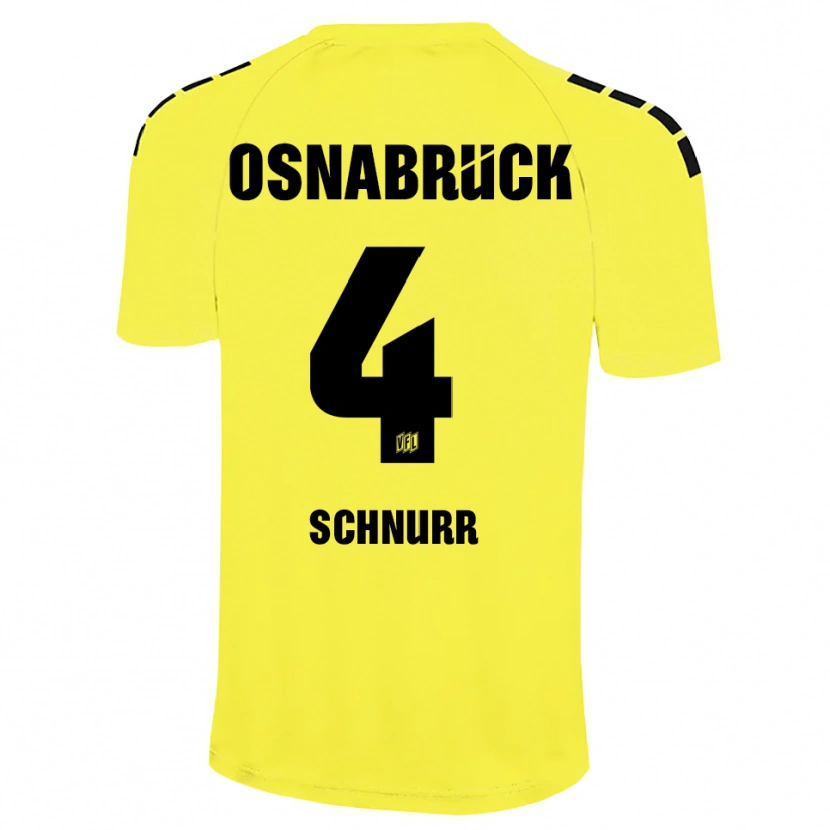 Danxen Men Maxim Schnurr #4 Yellow Black Goalkeeper Jersey 2025/26 T-Shirt