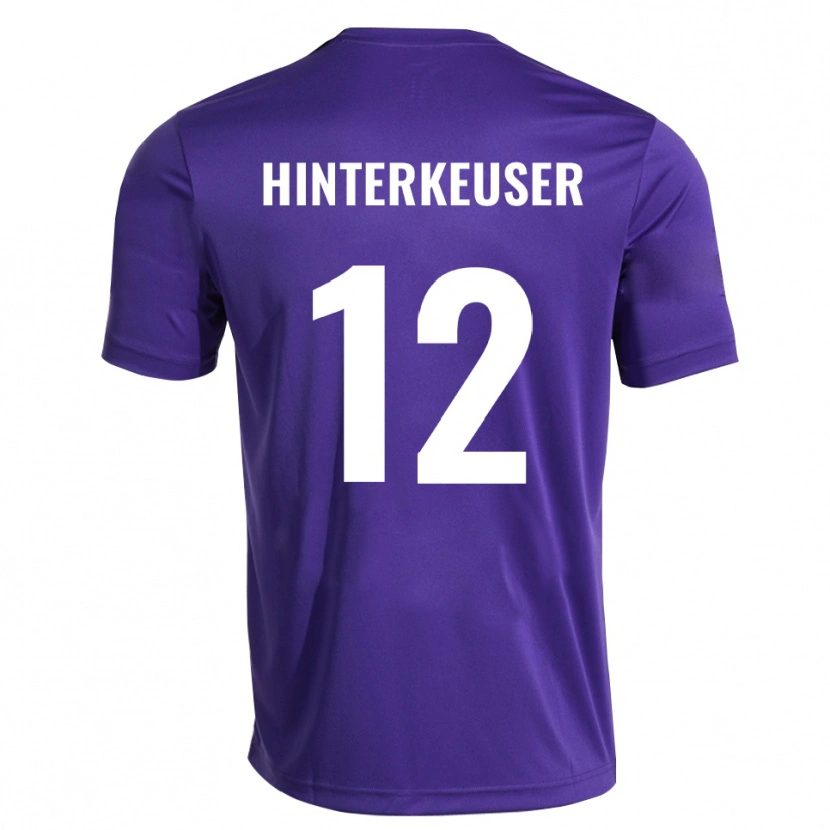 Danxen Men Thomas Hinterkeuser #12 Purple White Goalkeeper Jersey 2025/26 T-Shirt