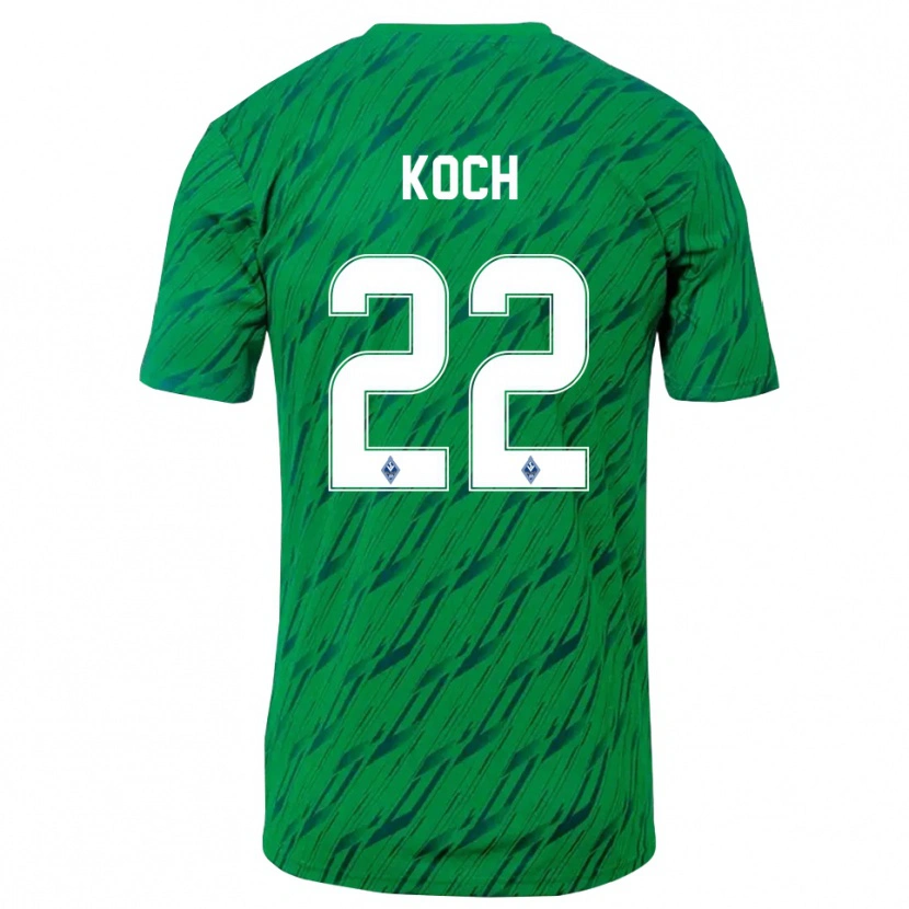Danxen Men Nico Koch #22 Green White Goalkeeper Jersey 2025/26 T-Shirt