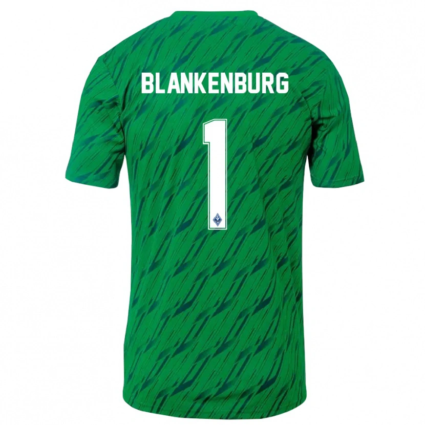 Danxen Men Luca Blankenburg #1 Green White Goalkeeper Jersey 2025/26 T-Shirt