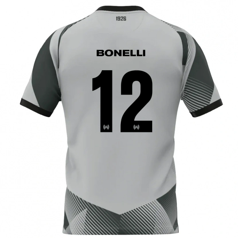 Danxen Men Leonardo Bonelli #12 Light Gray White Goalkeeper Jersey 2025/26 T-Shirt