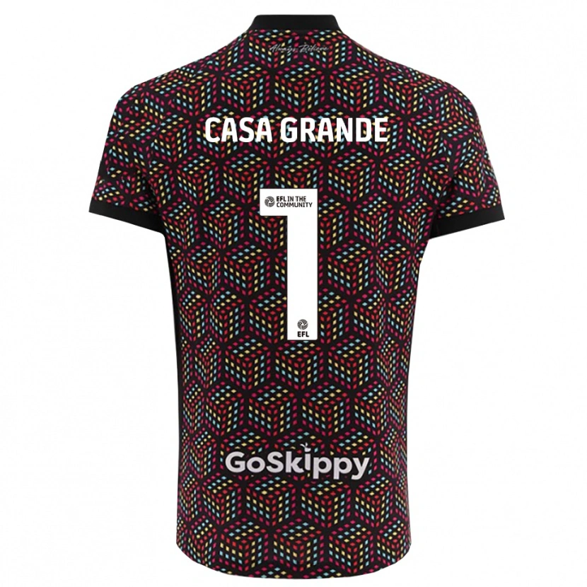 Danxen Men Josey Casa-Grande #1 Black White Goalkeeper Jersey 2025/26 T-Shirt