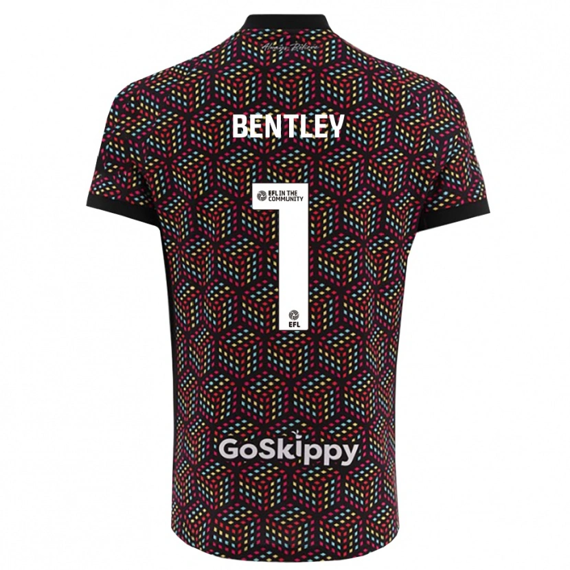 Danxen Men Fran Bentley #1 Black White Goalkeeper Jersey 2025/26 T-Shirt