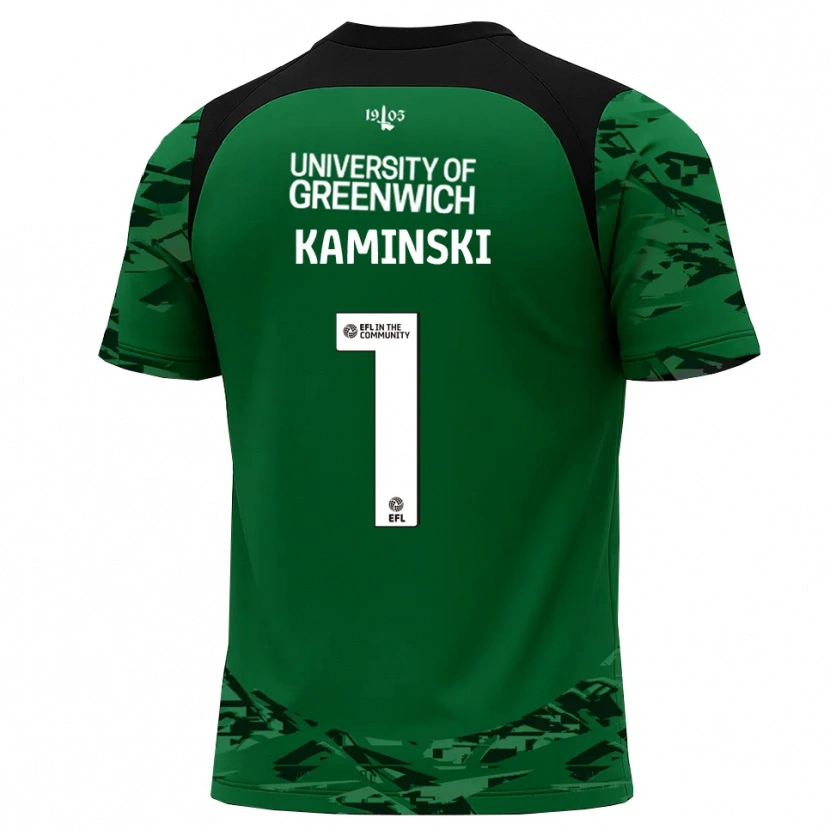 Danxen Men Thomas Kaminski #1 Green Black Goalkeeper Jersey 2025/26 T-Shirt