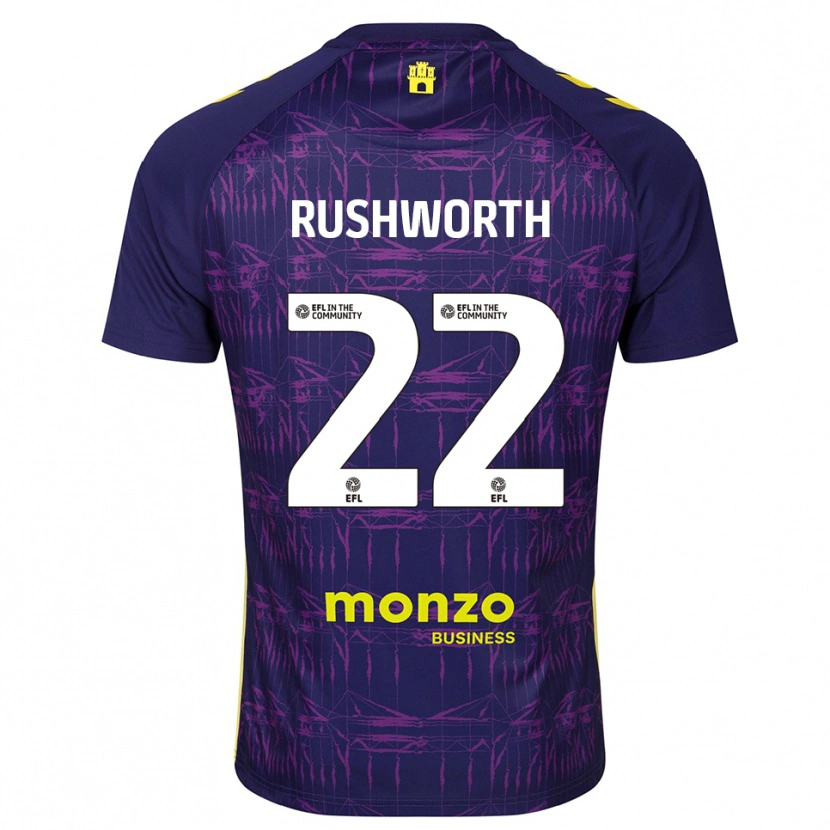 Danxen Men Carl Rushworth #22 Purple Yellow Goalkeeper Jersey 2025/26 T-Shirt