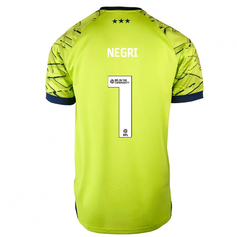 Danxen Men Natalia Negri #1 Green Yellow Goalkeeper Jersey 2025/26 T-Shirt