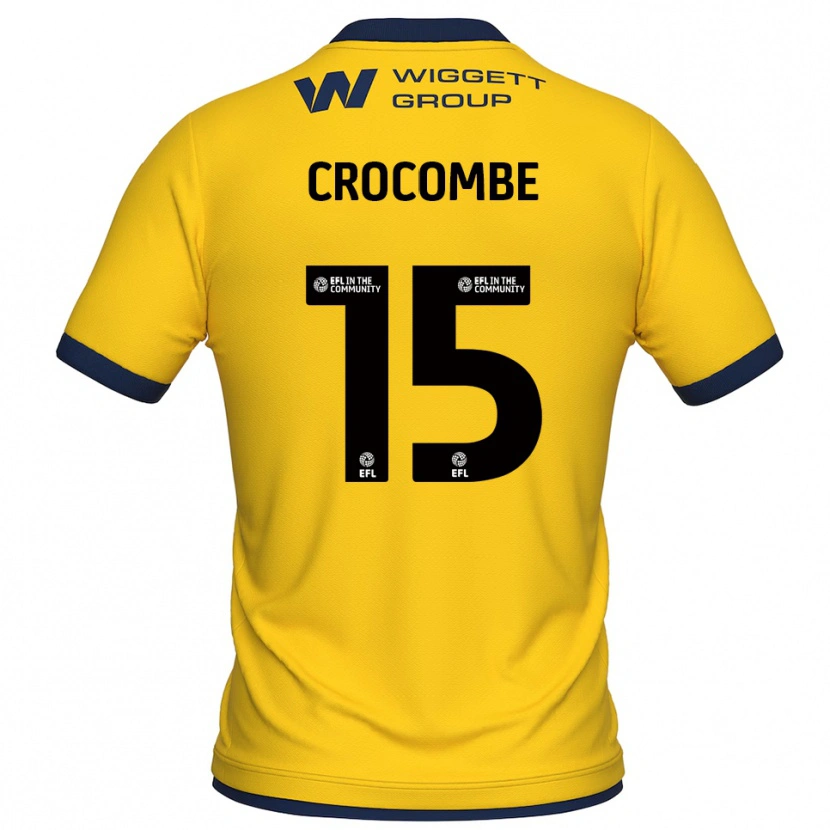 Danxen Men Max Crocombe #15 Yellow Black Goalkeeper Jersey 2025/26 T-Shirt
