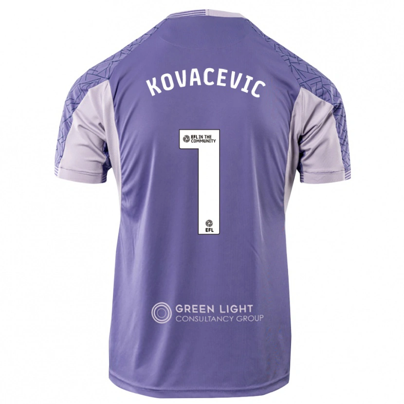 Danxen Men Vladan Kovačević #1 Light Purple Goalkeeper Jersey 2025/26 T-Shirt