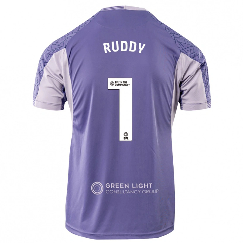 Danxen Men Jack Ruddy #1 Light Purple Goalkeeper Jersey 2025/26 T-Shirt