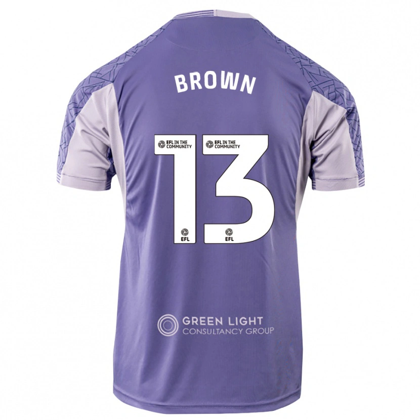 Danxen Men Mason Brown #13 Light Purple Goalkeeper Jersey 2025/26 T-Shirt