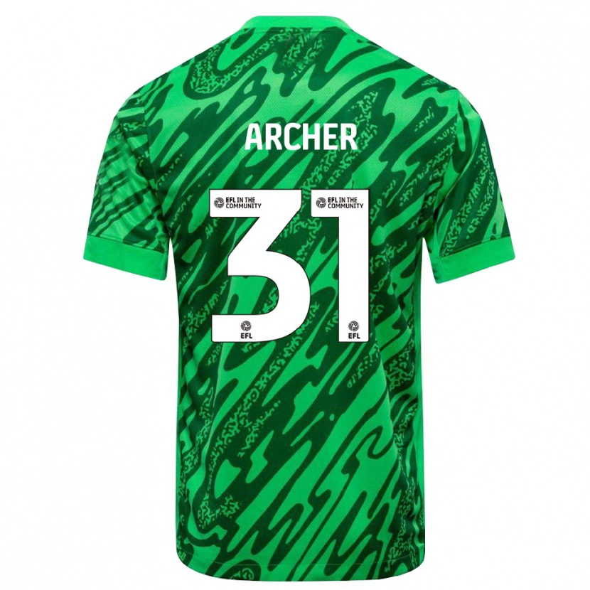 Danxen Men Jordan Archer #31 Forest Green Goalkeeper Jersey 2025/26 T-Shirt