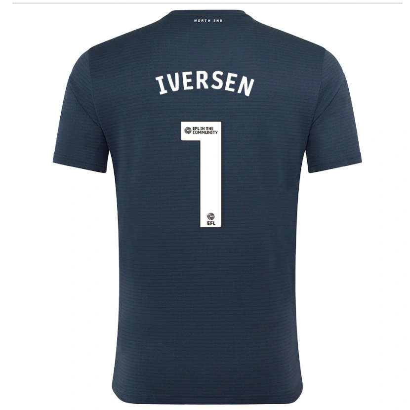 Danxen Men Daniel Iversen #1 Black White Goalkeeper Jersey 2025/26 T-Shirt