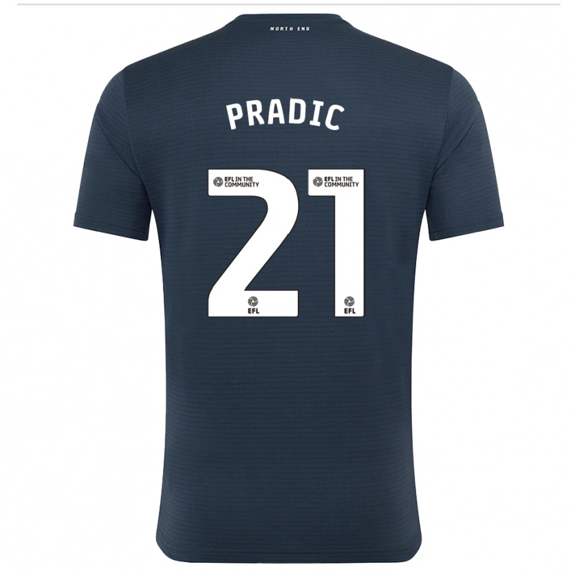 Danxen Men James Pradic #21 Black White Goalkeeper Jersey 2025/26 T-Shirt