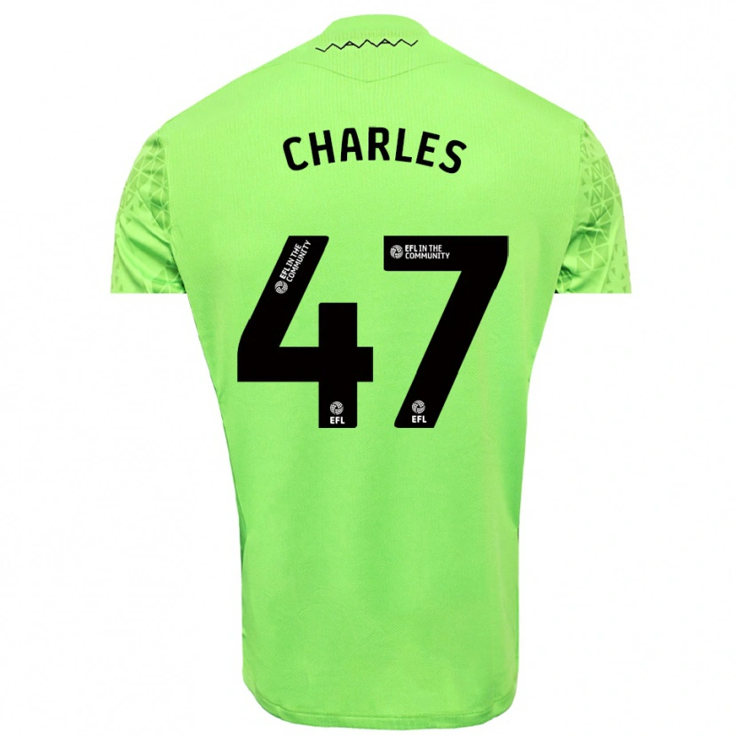 Danxen Men Pierce Charles #47 Lime Black Goalkeeper Jersey 2025/26 T-Shirt