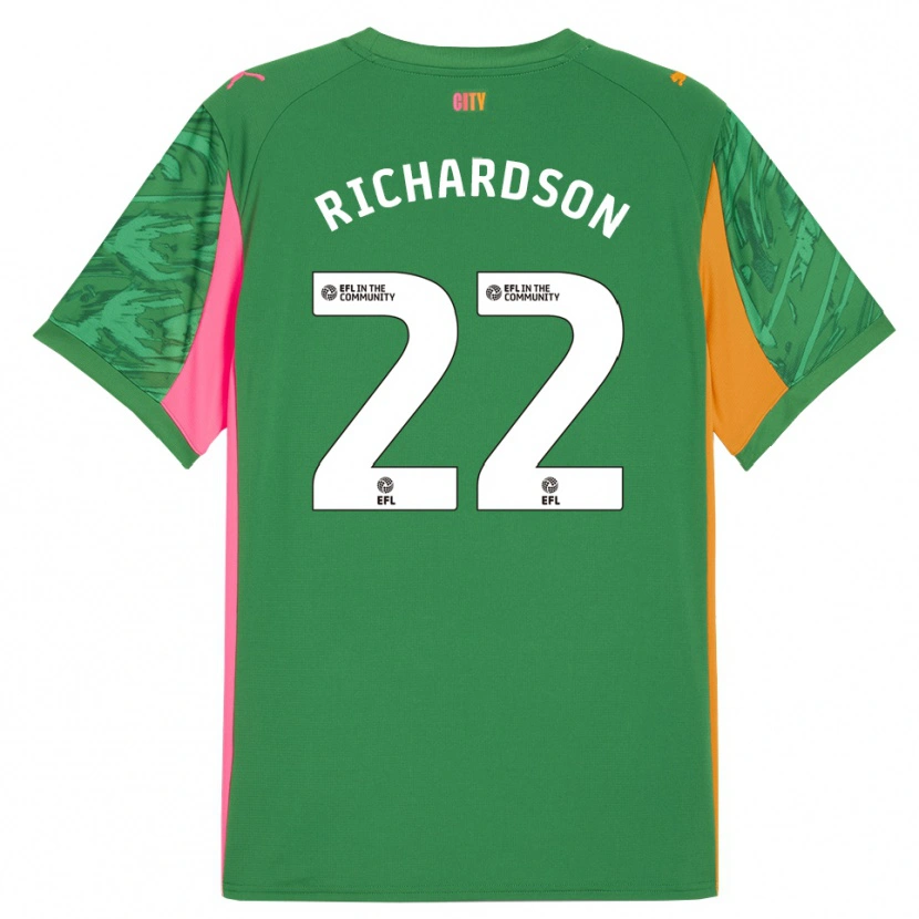 Danxen Men Fran Stenson #22 Green Orange Goalkeeper Jersey 2025/26 T-Shirt