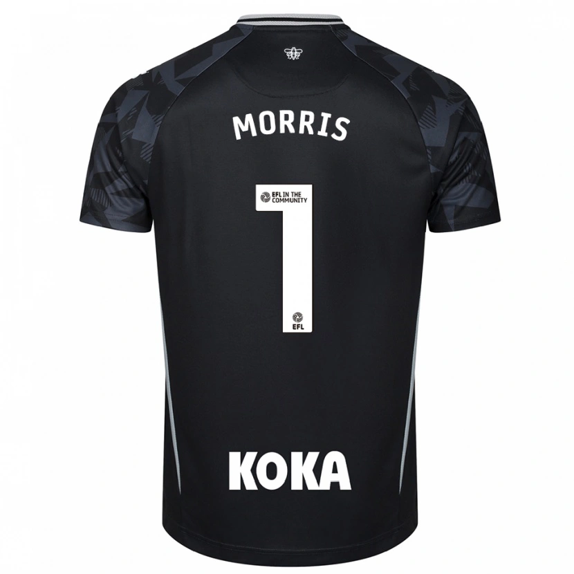 Danxen Men Sam Morris #1 Black Blue Goalkeeper Jersey 2025/26 T-Shirt