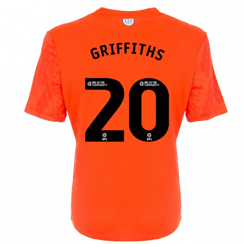Danxen Men Josh Griffiths #20 Orange Black Goalkeeper Jersey 2025/26 T-Shirt