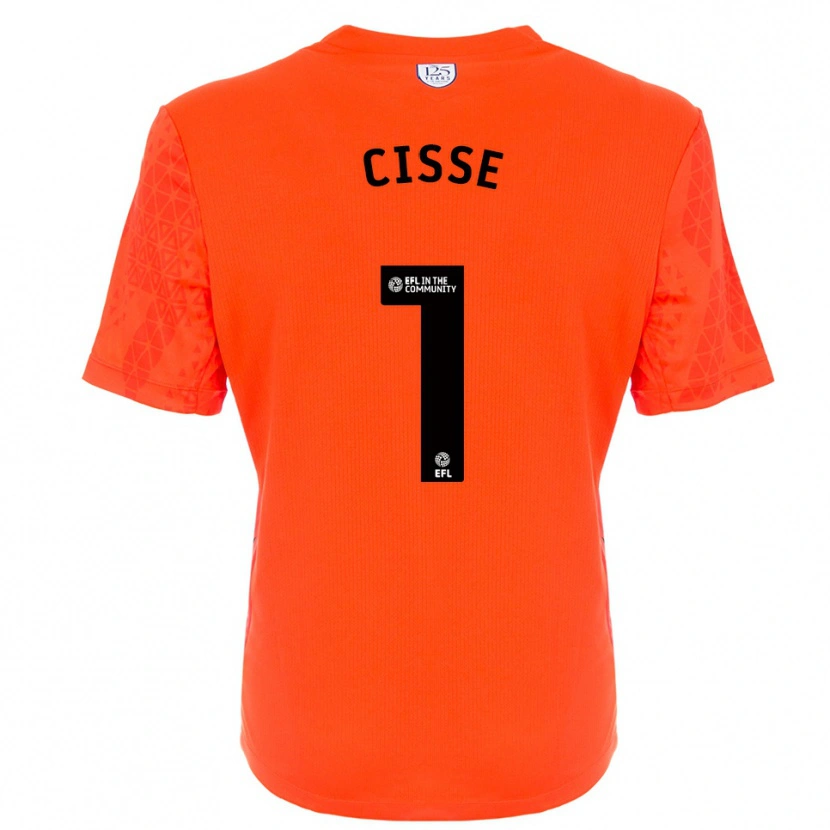 Danxen Men Ben Cisse #1 Orange Black Goalkeeper Jersey 2025/26 T-Shirt