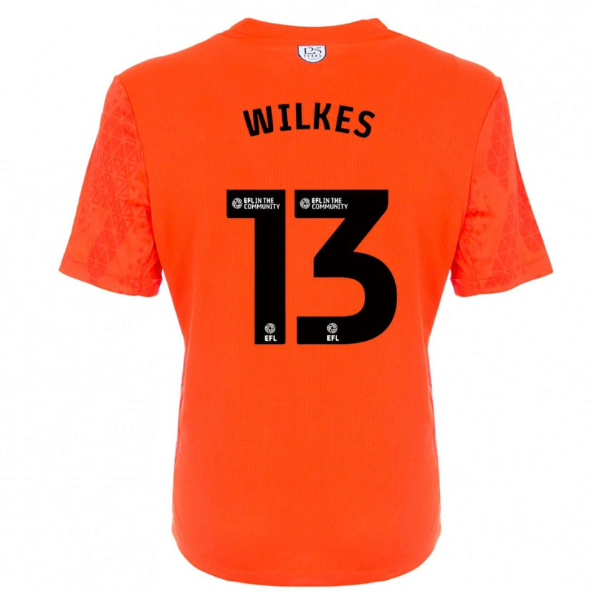 Danxen Men Liam Wilkes #13 Orange Black Goalkeeper Jersey 2025/26 T-Shirt