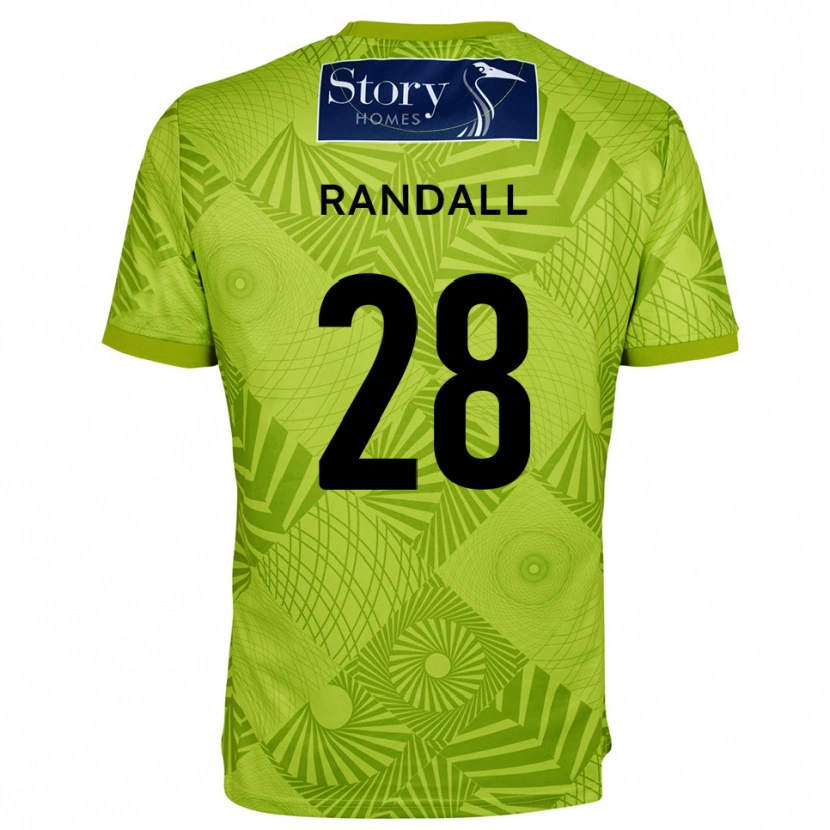 Danxen Men Thomas Randall #28 Yellow Green Goalkeeper Jersey 2025/26 T-Shirt