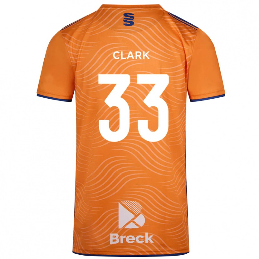 Danxen Men Charlie Clark #33 Orange Black Goalkeeper Jersey 2025/26 T-Shirt