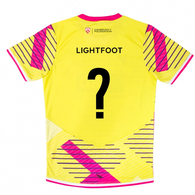 Danxen Men Erin Lightfoot #0 Yellow Pink Goalkeeper Jersey 2025/26 T-Shirt