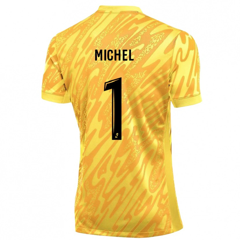 Danxen Men Mathieu Michel #1 Orange Yellow Goalkeeper Jersey 2025/26 T-Shirt