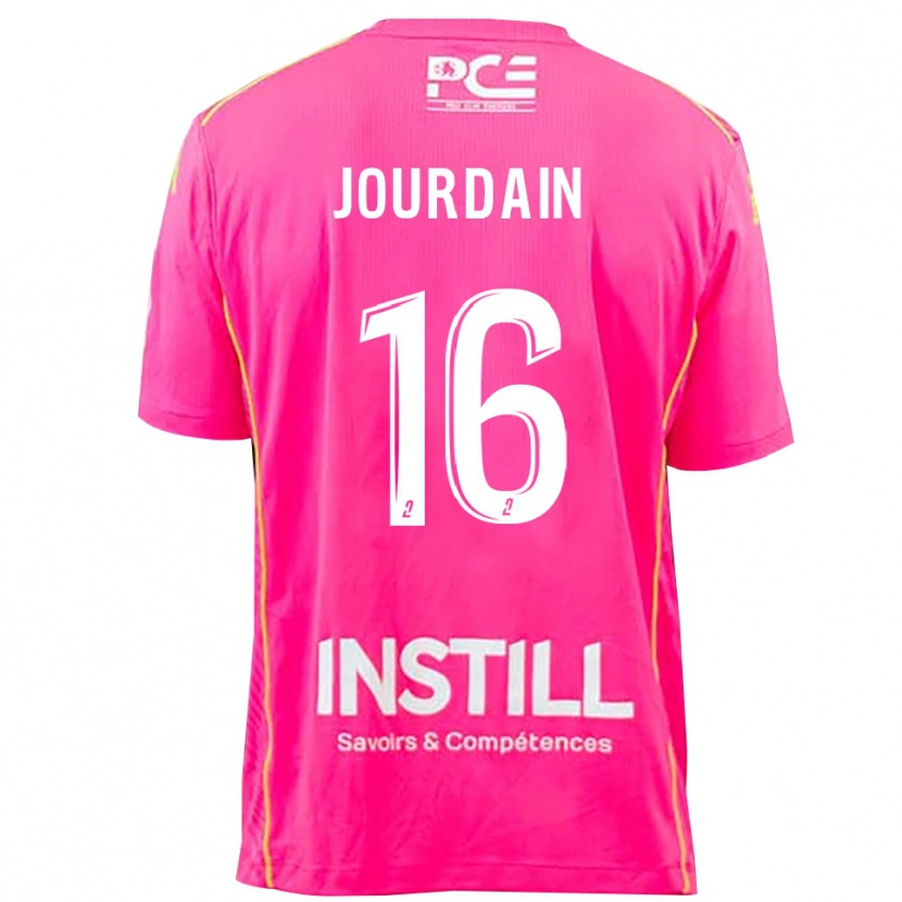Danxen Men Théo Jourdain #16 Magenta Goalkeeper Jersey 2025/26 T-Shirt